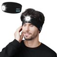 thumbnail image 2 of Bluetooth Headband,LED Headband with Light LED Headband Wireless Sports Headband Next-Gen Design, 2 of 14