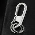 thumbnail image 4 of mmirethe Men Keychain Buckle Zinc Alloy Fashion Keyring Decorative Purse Key Chain Holder Organizer Crafting Handmade Gift DIY Silver 1Set, 4 of 6