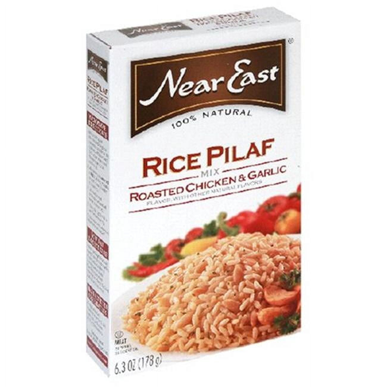 Near East Rice Pilaf Mix Roasted Chicken and Garlic 12-Pack 6.3 oz