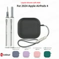 thumbnail image 2 of ZHaobin 2024 New for AirPods 4 Earbuds Case for Apple headphone Accessories with Lanyard/cleaning kit Anti loss protection Cover for AirPods (3 in 1,For AirPods 4), 2 of 7