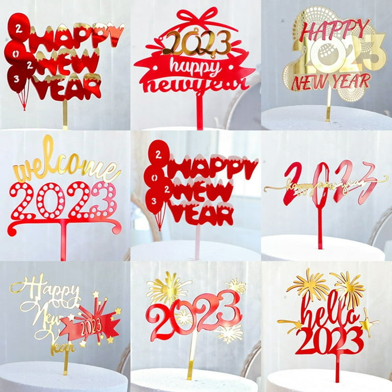 Hello 2024 Cake Topper SVG, Hello 2024 SVG, Happy New Year, 2024 Cake Topper,  New Years Cake 