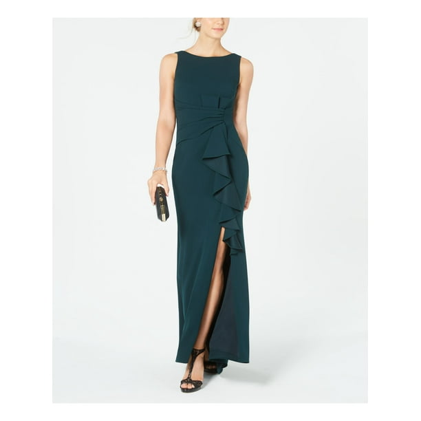 Betsy & Adam Women's Surplice Sheath Dress Green Size 18W