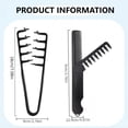 thumbnail image 4 of Texture Comb 2 Pieces, Texturizing Comb for Men, Comb Set, 2-in-1 Folding Comb, Wide Tooth Comb, Curly Hair Comb, Black Men's Hair Comb for Daily and Professional Styling, 4 of 6