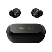 Technics Reference Class Hi-Fi Wireless Earbuds, Dolby Atmos with Head Tracking, Adaptive Noise Cancelling, 3 Device Multipoint, 10-hr Battery, Wireless Charging, Improved Fit - EAH-AZ100-K (Black)