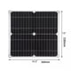 thumbnail image 5 of Kit de panel solar monocristalino de 18V y 25W, cargador de teléfono móvil USB dual, resistente al Irfora  Placa de carga, 5 of 7