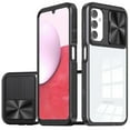 thumbnail image 4 of For Apple iPhone 14 (6.1") Hybrid Cases with Sliding Camera Cover Transparent Shockproof Bumper TPU Protective Cover ,Xpm Phone Case [ Black ], 4 of 4