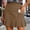 Brown, variant on Women’s High Waist Mini Skort, Side Patch Pocket Fishtail Flounce Hem Firm Woven Fabric, Relaxed Fit for Neighborhood Wanders Green S