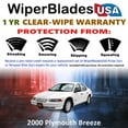 thumbnail image 2 of 2000 Plymouth Breeze Beam Wiper Blades Wipers WBUSA (Set of 2), 2 of 5