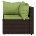 thumbnail image 5 of vidaXL 3 Piece Garden Lounge Set with Cushions Brown Poly Rattan, 5 of 5
