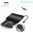 thumbnail image 2 of Lecteur CD Externe USB 3.0 Portable Lecteur CD DVD/-RW Réécrivain Graveur Graveur Compatible avec Ordinateur Portable Ordinateur de Bureau PC Windows Mac Pro MacBook, 2 of 7