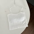 thumbnail image 4 of Noric Women's Built-in Bra Tank Top Square Neck Sleeveless Ribbed Spaghetti Strap Cami Slimming Everyday Basic Casual Outfits, 4 of 6