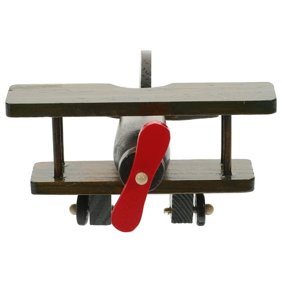 unbranded Vintage Wooden Helicopter Toy Funny Wood Plane Helicopter Model for Kids