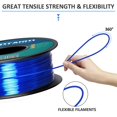 thumbnail image 4 of Filamento para impresora 3D GIANTARM Silk Royal Blue PLA, 1 kg, 1,75 mm, 4 of 8