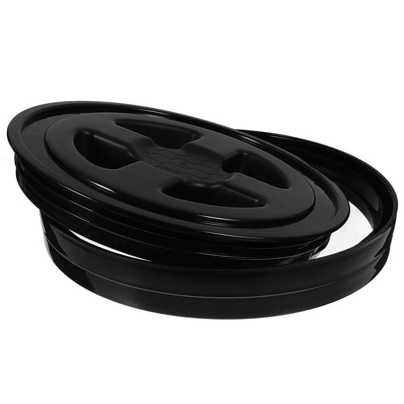 Soimiss Black ABS 5 Gallon Bucket Screw on Lid Sealing Cap for Water Drum Storage