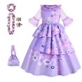 thumbnail image 1 of Disney Encanto niñas vestidos carnaval verano niños princesa Mirabel vestido fiesta de cumpleaños Madrigal disfraz niños graduación vestidos 2T 100CM Gao Jinjia LED, 1 of 2