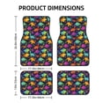 thumbnail image 2 of Cauagu Colorful Dinosaur Pattern Car Floor Mat Set of 4,Car Carpet Mats Car Mats with Anti-Slip Backing & Driver Heel Pad Universal Fit for Cars/Trucks/SUV/Vans, 2 of 6
