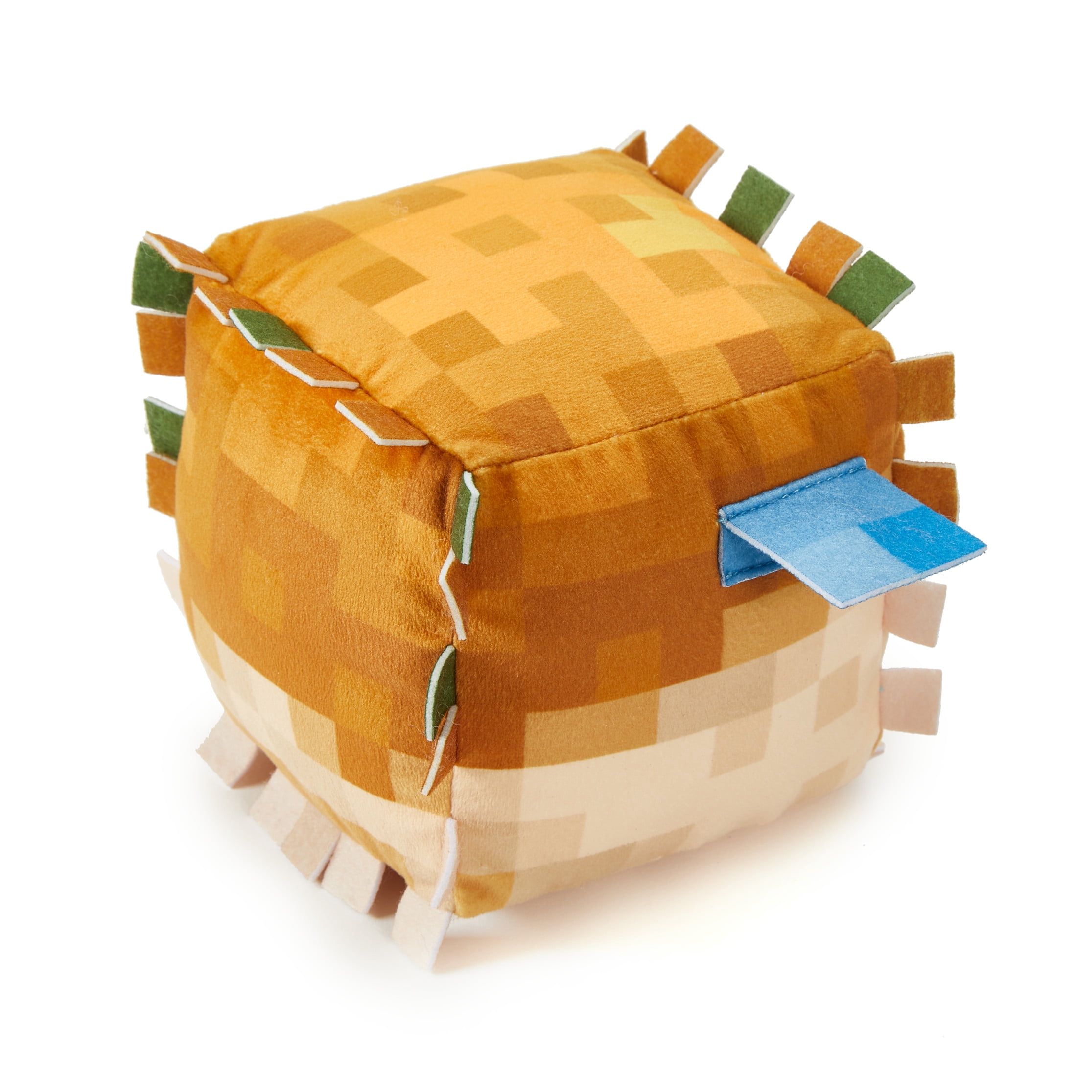 Minecraft Plush Pufferfish Toy, 8-inch Collectible Soft Doll Inspired by Video Game Character