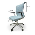 thumbnail image 4 of Ambesonne Vintage Blue Office Chair Cover Stretchable High Back, Cloudy Sky Chinese, Pale Blue, 4 of 6