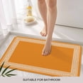 thumbnail image 3 of Orange Greek Key Door Mat&nbsp;Indoor Outdoor Entrance, Non Slip Rug for Kitchen Bathroom Entryway Rug, White Greece Ancient Farmhouse Geo Washable Doormat Floor Mat 20x31.5 Inch, 3 of 8