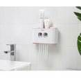 thumbnail image 2 of Estante de baño Soporte de montaje en pared Exprimidor automático de pasta de dientes Gris Rojo Verde, 2 of 5