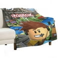 thumbnail image 2 of Roblox flannel blanket throw Plush Throw Blanket - Measures - Kids Super Soft Fleece Creeper Battle Bedding, 2 of 5