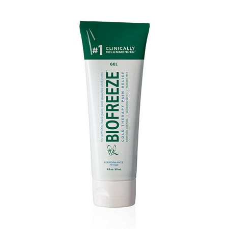 Biofreeze Pain Reliever Gel, Cooling Topical Analgesic for Muscle, Joint, Arthritis, & Back Pain, Long Lasting NSAID Free Relief Cream with Menthol for Sore Muscles, 3 oz. Tube, Original Green (Best Treatment For Arthritis In Back)