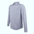 thumbnail image 3 of Camisa George Talla CH Casual Manga Larga Lisa Azul Marino, 3 of 4