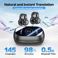 thumbnail image 2 of 1 Pair AI Wireless On-Ear Translation Earbuds with 144 Languages Real-Time Translator, Wireless Translator Headphones, USB-C Charging & Battery- for Travel, Business, Compatible with Tablet, 2 of 11
