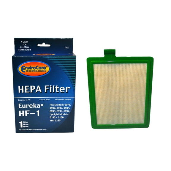 EnviroCare HEPA Vacuum Filter Designed To Fit Eureka HF-1 Vacuums F937