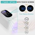 thumbnail image 2 of Máquina de uñas recargable con luz LED para uñas $15600 Milliampere Luz inalámbrica rápida para rizar esmalte de uñas $ Herramienta profesional para uñas con luz de gel, 2 of 5