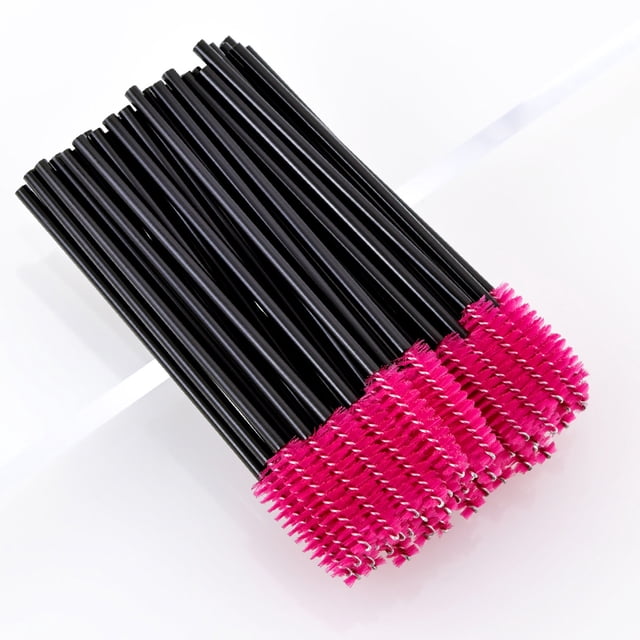 Pinceles de maquillaje, kit de maquillaje, cepillo de pestañas desechable, herramienta de belleza portátil, cepillo de maquillaje, 50 pinceles para pestañas, cepillo de maquillaje