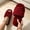 Wine, variant on uublik Comfy Fuzzy Slippers for Women Winter Indoor House Shoes Comfortable Couple Home Footwear, White