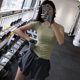 thumbnail image 1 of Blusas De Yoga , Mangas Cortas , Tops De Gimnasio , Chamarra Deportiva Alta Suelta Spandex Mujer Manga Corta Delgada Runningpangjing, 1 of 4