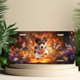 thumbnail image 6 of 1 Pcs 2D Flat License Plate Covers & Frames, A Puppy with Butterflies For Decorative Front, Waterproof For Decoration Aluminum License Plate Covers & Frames Cover For Men Women, 12" X 6", 6 of 7