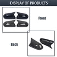 thumbnail image 4 of Rearview Mirror Covers Fits For Toyota Avalon 2018-2023, Exterior Mirrors Caps, Side Mirror Replacement Covers, Bull Horn Rearview Mirror Caps-Black, 4 of 6