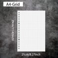 thumbnail image 1 of Grid Loose-Leaf Paper A4/B5/A5 60 Pages Durable Thick for School Work Business, 1 of 7