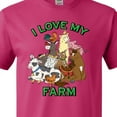 thumbnail image 4 of Inktastic I Love My Farm with Happy Farm Animals T-Shirt, 4 of 5