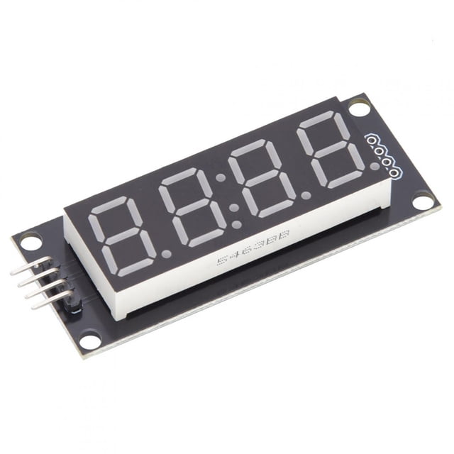 LED Display Tube Module, Via 2 Pins LED Segmented Display 7 Segment Stable For Use Library TM1637.h Red,Yellow,Blue,Green