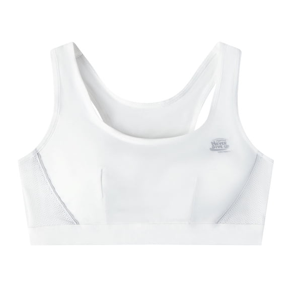 LYMAYTER Girls Training Bra Seamless Breathable Sports Bras Fixed Coaster Wireless Mesh Breathable Vest 12-15Y