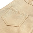 thumbnail image 3 of Elainilye Fashion Women's Leather Skirt High Waisted Sexy Slim Leather Skirt Short Skirt with High Pack and Hips,Gold, 3 of 8