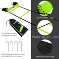 thumbnail image 3 of Yes4All Agility Ladder – Adjustable Speed & Agility Training Equipment for All Ages, Durable Speed Ladder, Multiple Combo Sets Available, Lime, 12 Agility Cones, 4 Steel Stakes, 3 of 7