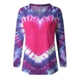 thumbnail image 4 of Pntutb Clearance Womens V-Neck Casual Christmas Print Raglan Long Sleeve T-Shirt Tops, 4 of 6