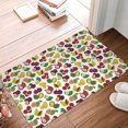 thumbnail image 4 of Gukieu Colorful Fruits Print Dust-proof Floor Mats, Water-absorbent and Non-slip Flannel Door Mats 16x24in, Home Decoration Suitable for Kitchen, Bathroom, Garage, 4 of 7