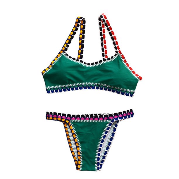 WILLBEST Traje de Baño de Manga Larga Para Mujer, Conjunto de Tankini Para Playa, Traje de Baño de Punto, Traje de Baño Separado de Verano Con Sombrero A Juego, Traje de Baño Informal