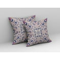 thumbnail image 3 of 16â€ Lavender Blue Wreath Indoor Outdoor Zippered Throw Pillow, 3 of 4