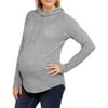 Maternity Brushed Hacci Cowl Neck Hoodie