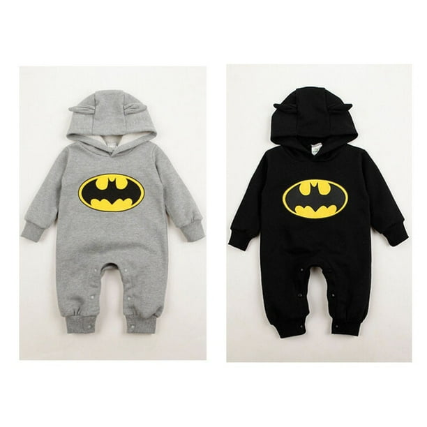 Hot Newborn Boy Clothes Baby Batman Hoodies Infant Romper Clothes