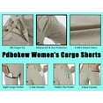 Pdbokew Women's Hiking Cargo Shorts Quick Dry Active Golf Shorts Summer