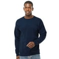 thumbnail image 2 of Hanes Men's Perfect Crewneck Sweatshirt, 80/20 Cotton/Polyester Long Sleeve Fleece Winter Sweater (Athletic Red, M), 2 of 9