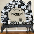 thumbnail image 4 of One Cool Dude 1st Birthday Party Decorations Boys, Silver Black Balloon Garland Arch Kit with One Cool Dude Banner Cake Topper High Chair Banner, Glitter Sunglasses Cards for Baby Boy First Birthday, 4 of 6